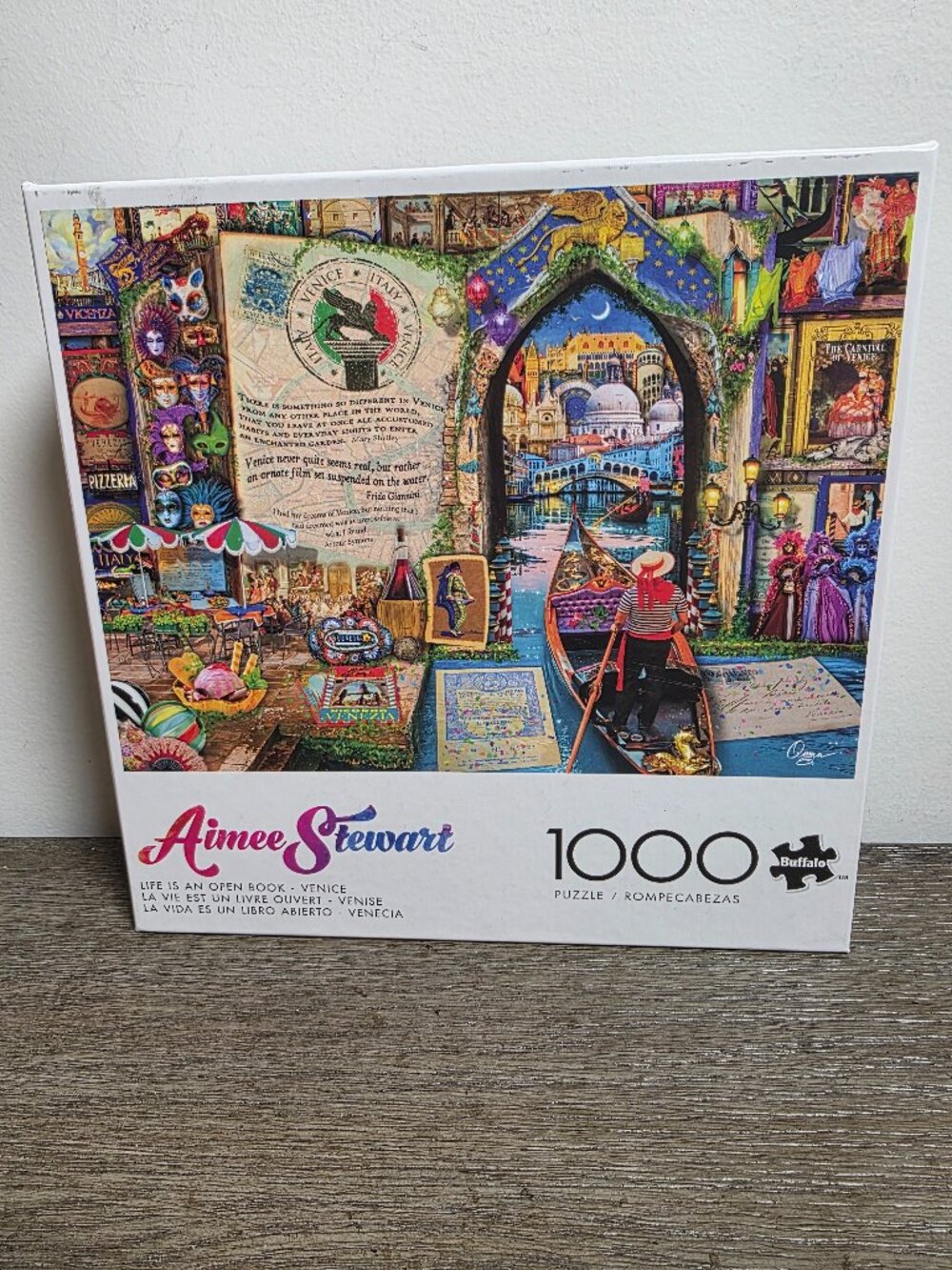 Life is an Open Book - Venice 1000 Piece Jigsaw Puzzle by Aimee Stewart